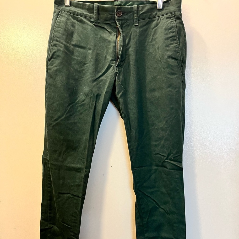 Jcrew flex Men dark green  pants in size W 31 L 32